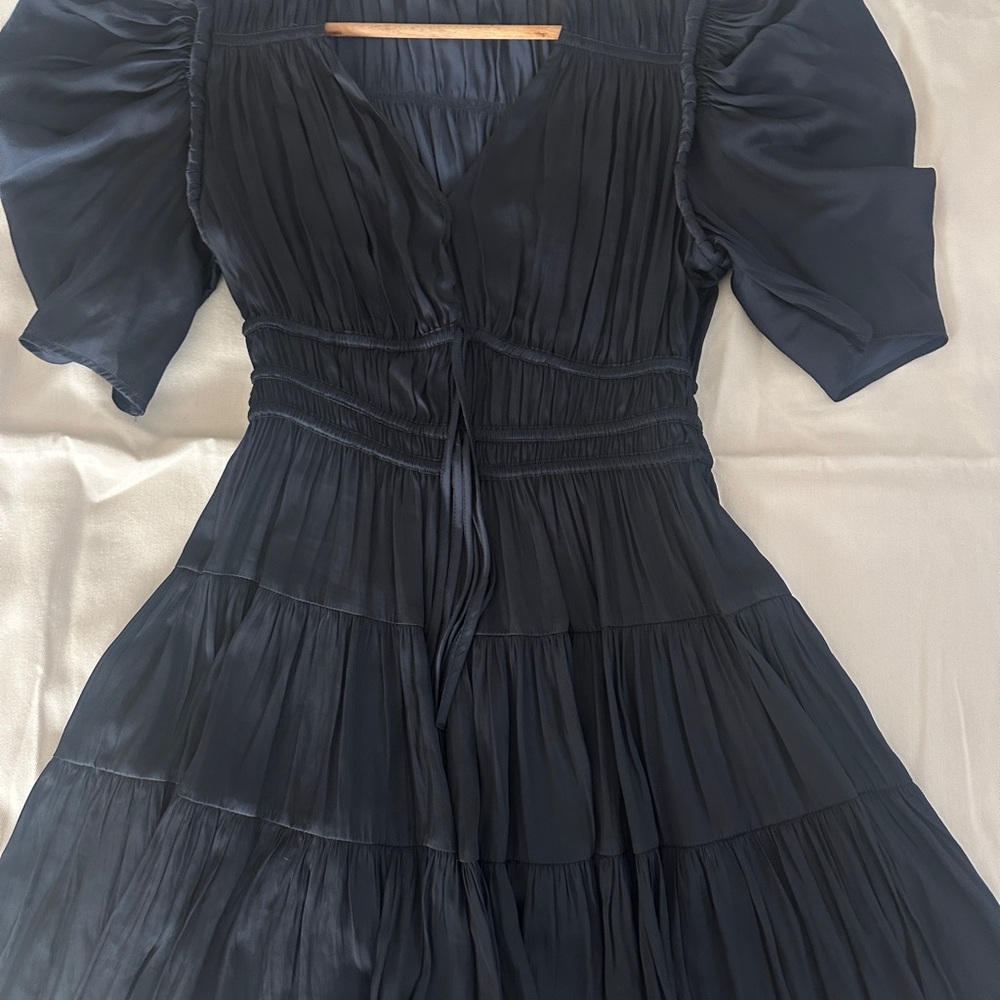 Ulla Johnson Navy Long Sleeve Dress